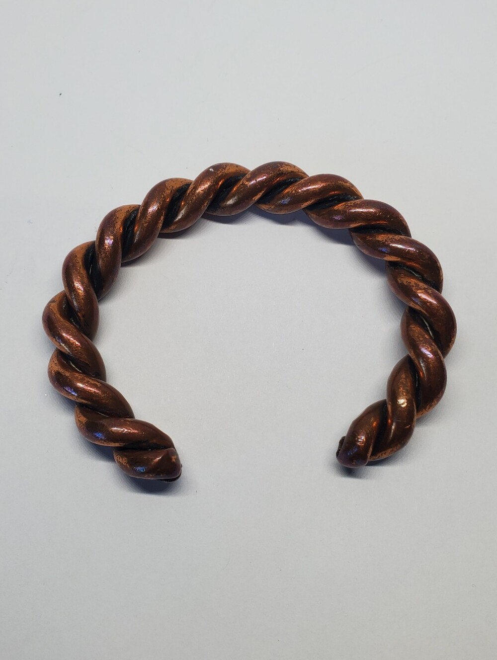 Solid Copper Chunky Twist Cuff Bracelet